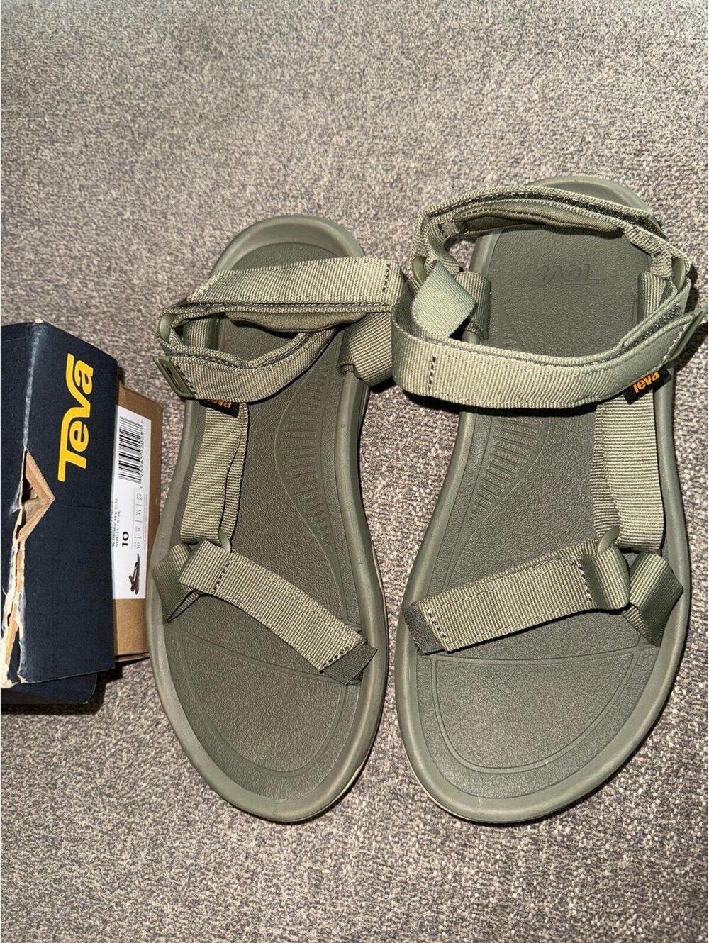 TEVA NIB Teva Hurricane XLT2 Womens 10 Olive Green Sport Hiking Sandals Comfort - Picture 3 of 5